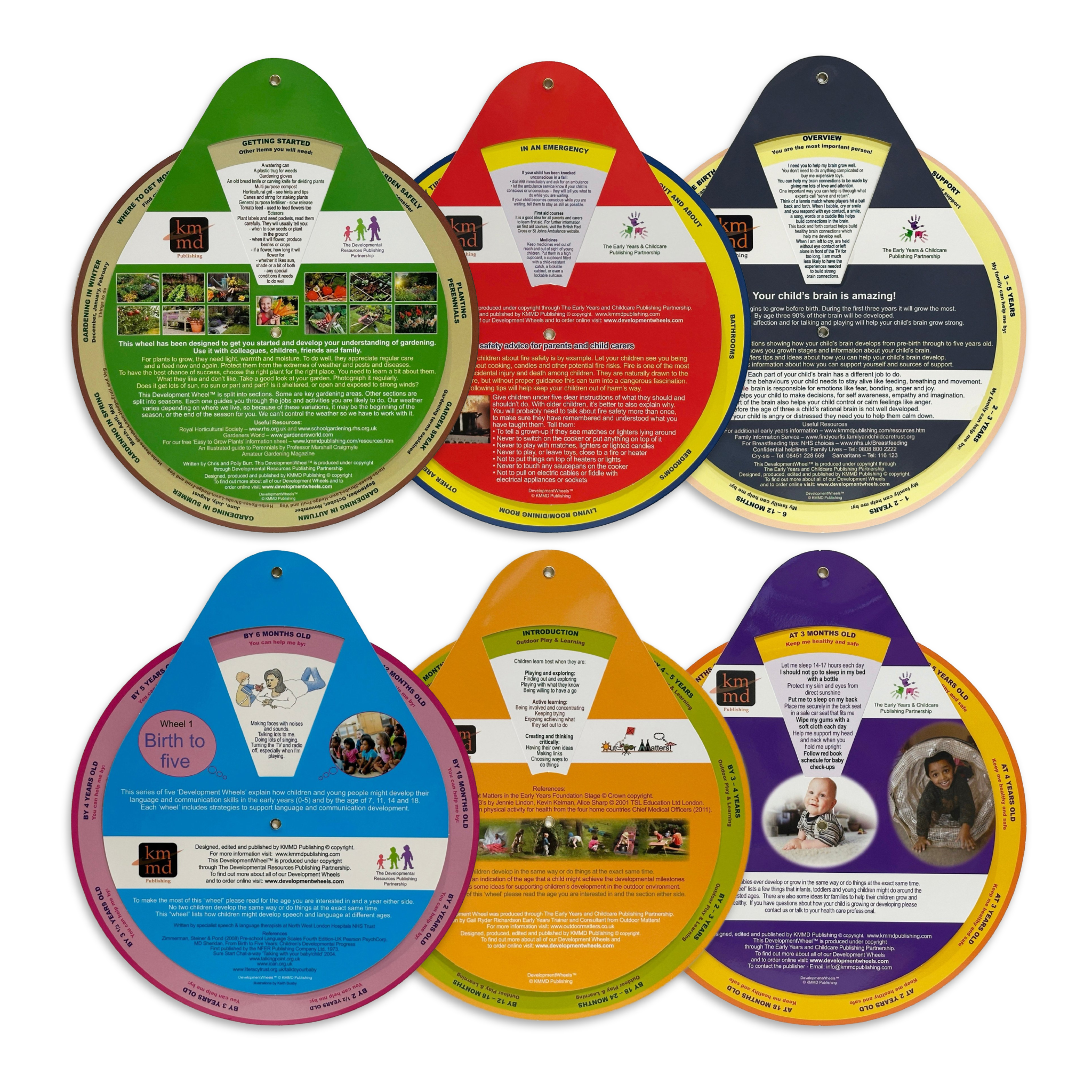 Early Years Parenting | 6 Development Wheels Set